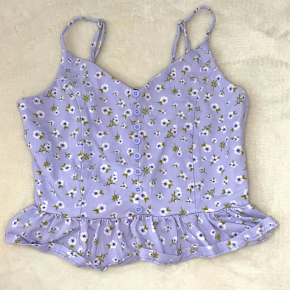 Forever 21 Tops - Purple cropped tank top